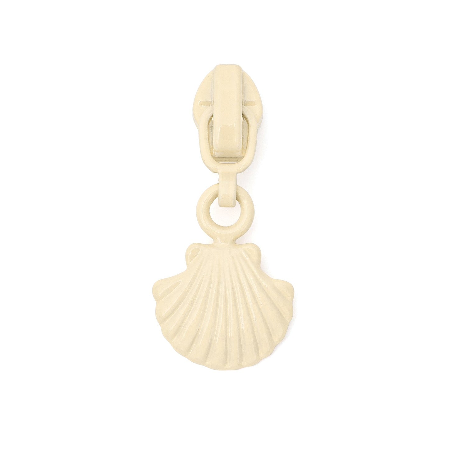#3 Shell Shape Zipper Pull - light purple