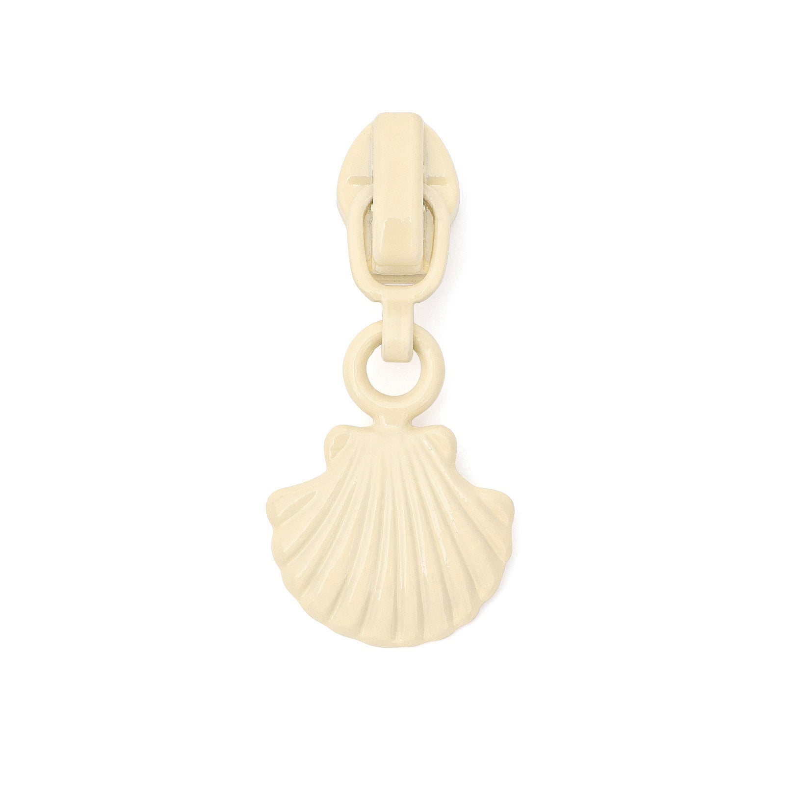 #3 Shell Shape Zipper Pull - light purple