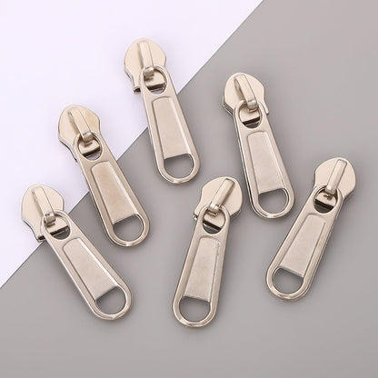 5# Pull Tab Zipper Slider - Silver Pull Tab