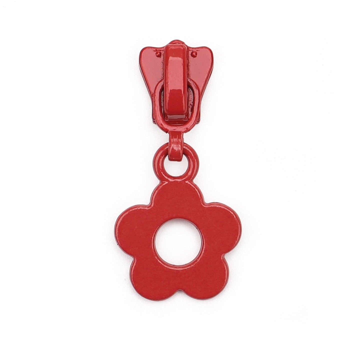 3 # Flower Pull Tab Zipper Slider (Resin Zipper) - black