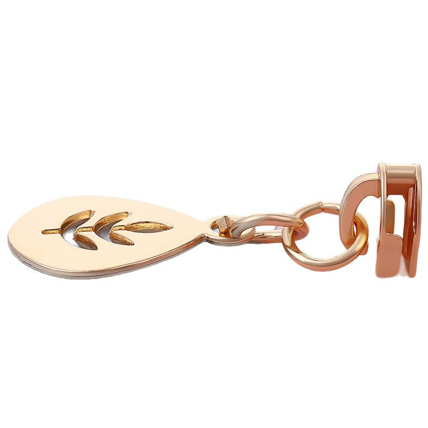 5# Hollow Leaf Zipper Pull