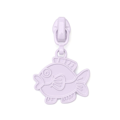 3# Fish Zipper Pull (Nylon Slider) - 165#Purple