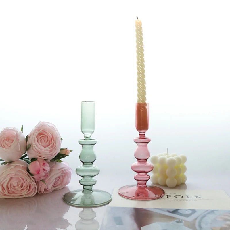 Stained Glass Candlestick for Home - Image 3