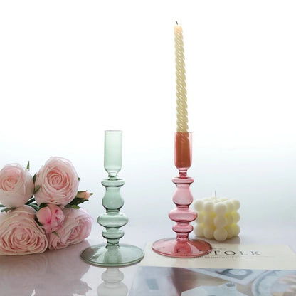 Stained Glass Candlestick for Home - Image 3