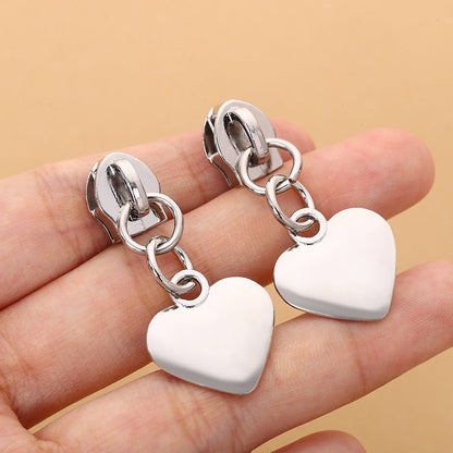 5# Heart Zipper Pull