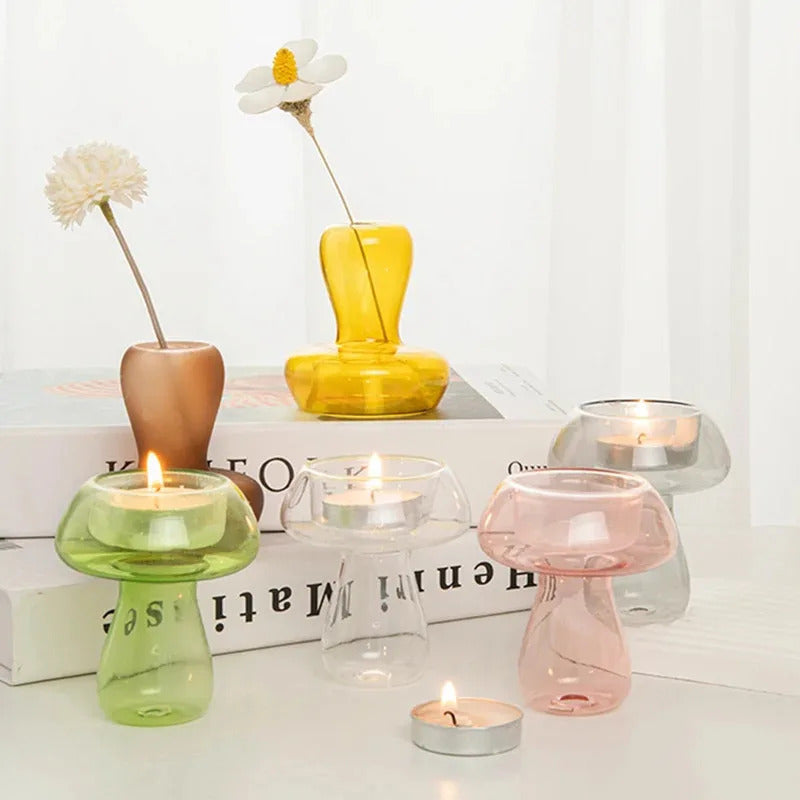 Nordic Handmade Glass Candle Holder Suitable for Wedding - Image 1