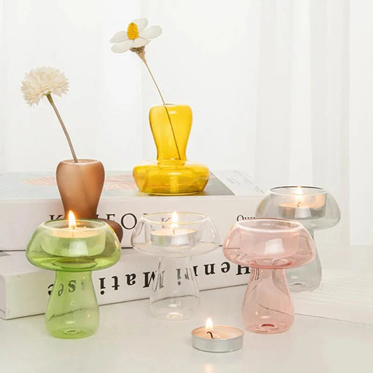 Nordic Handmade Glass Candle Holder Suitable for Wedding - Image 1