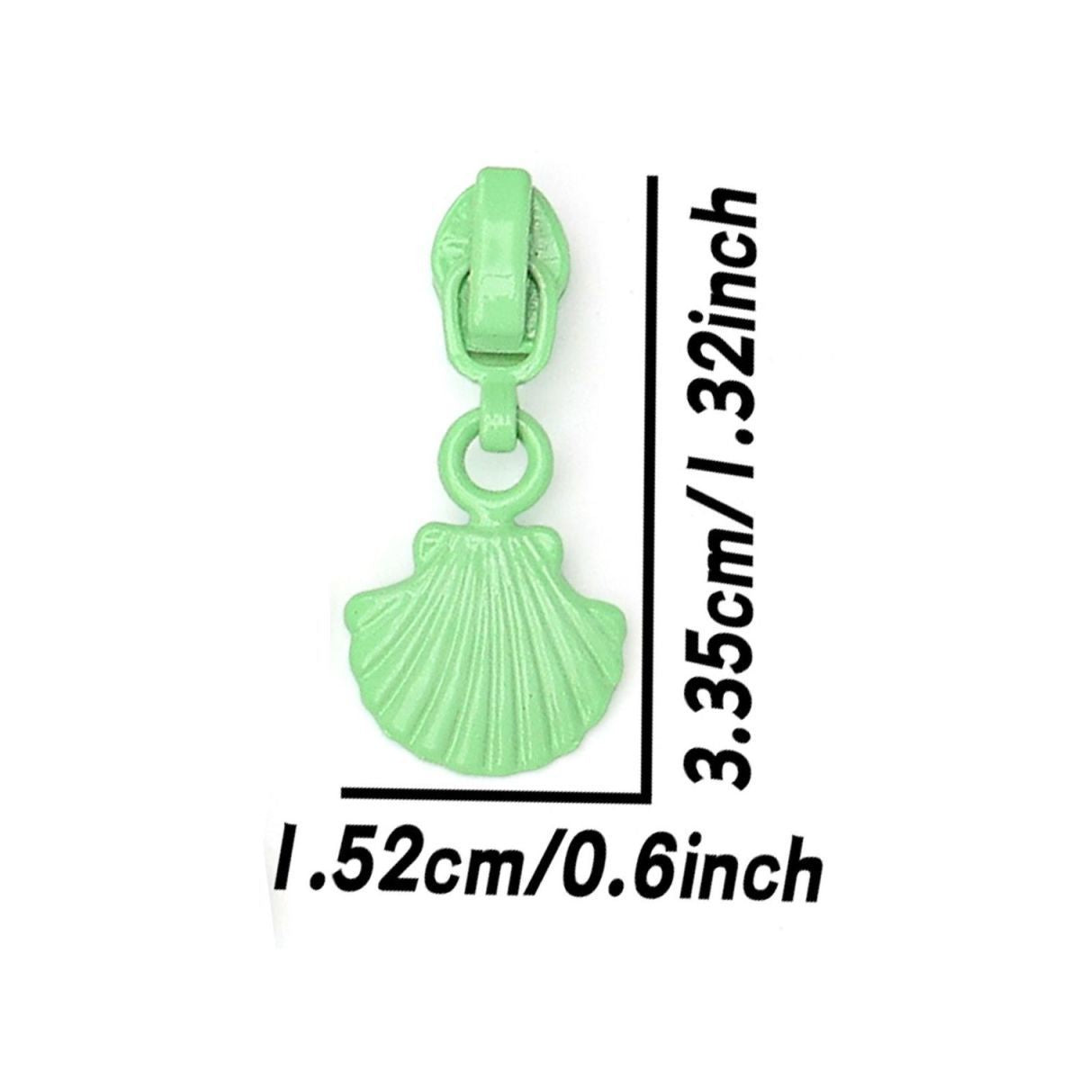 #3 Shell Shape Zipper Pull - Yellow