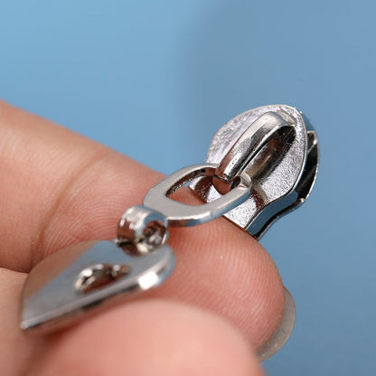 5# Double Heart Zipper Pull