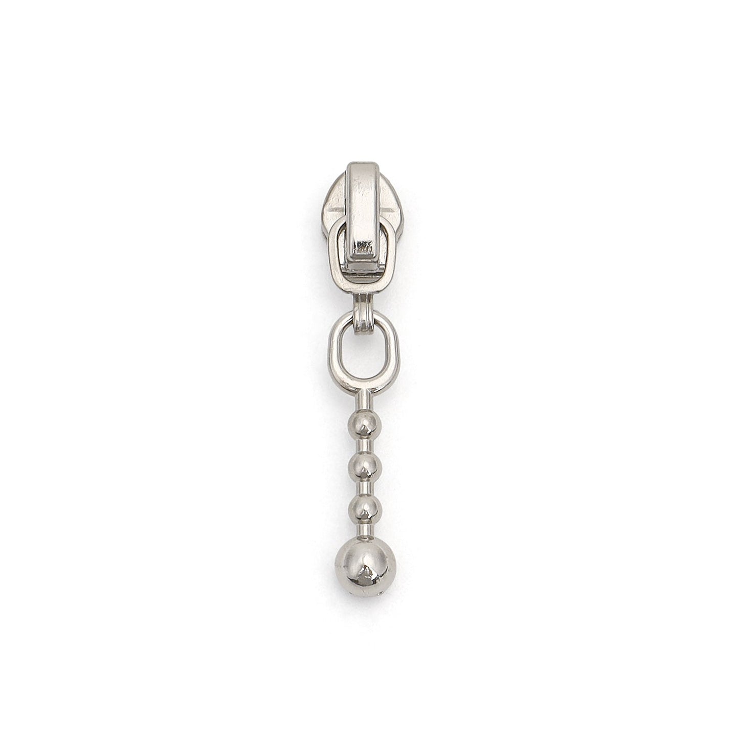 3# Beaded Ball Chain Zipper Pull