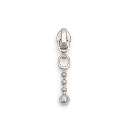 3# Beaded Ball Chain Zipper Pull
