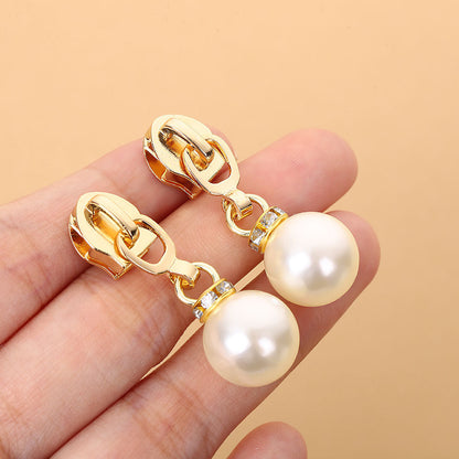 5# Pearl Zipper Pull