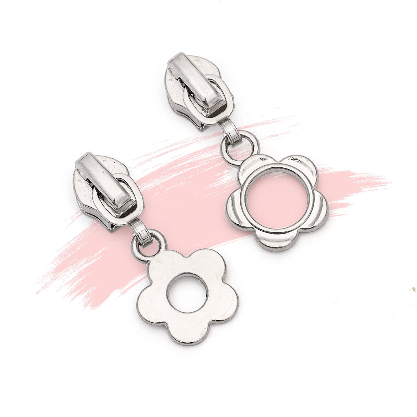 5# Flower Petal Zipper Pull