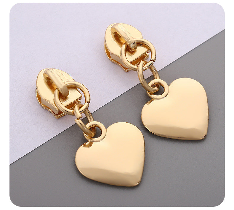 5# Heart Zipper Pull