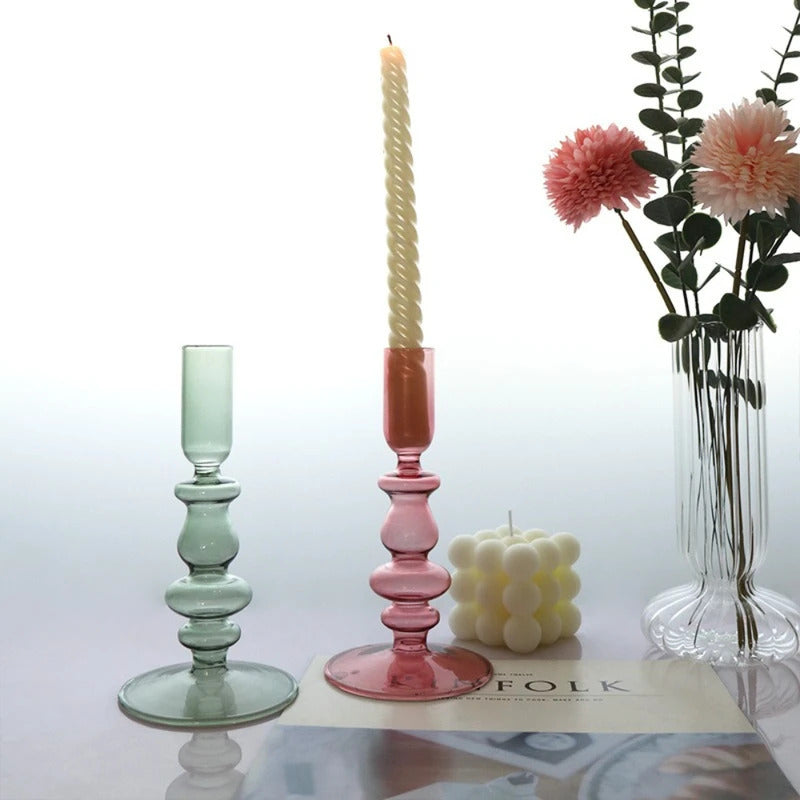 Stained Glass Candlestick for Home - Image 1