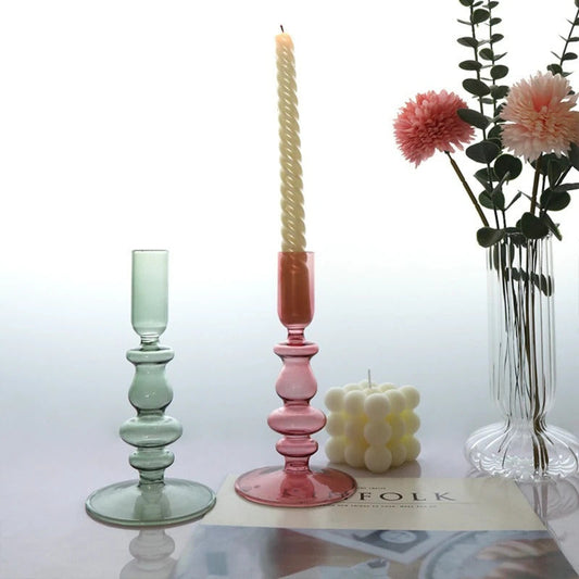 Stained Glass Candlestick for Home - Image 1