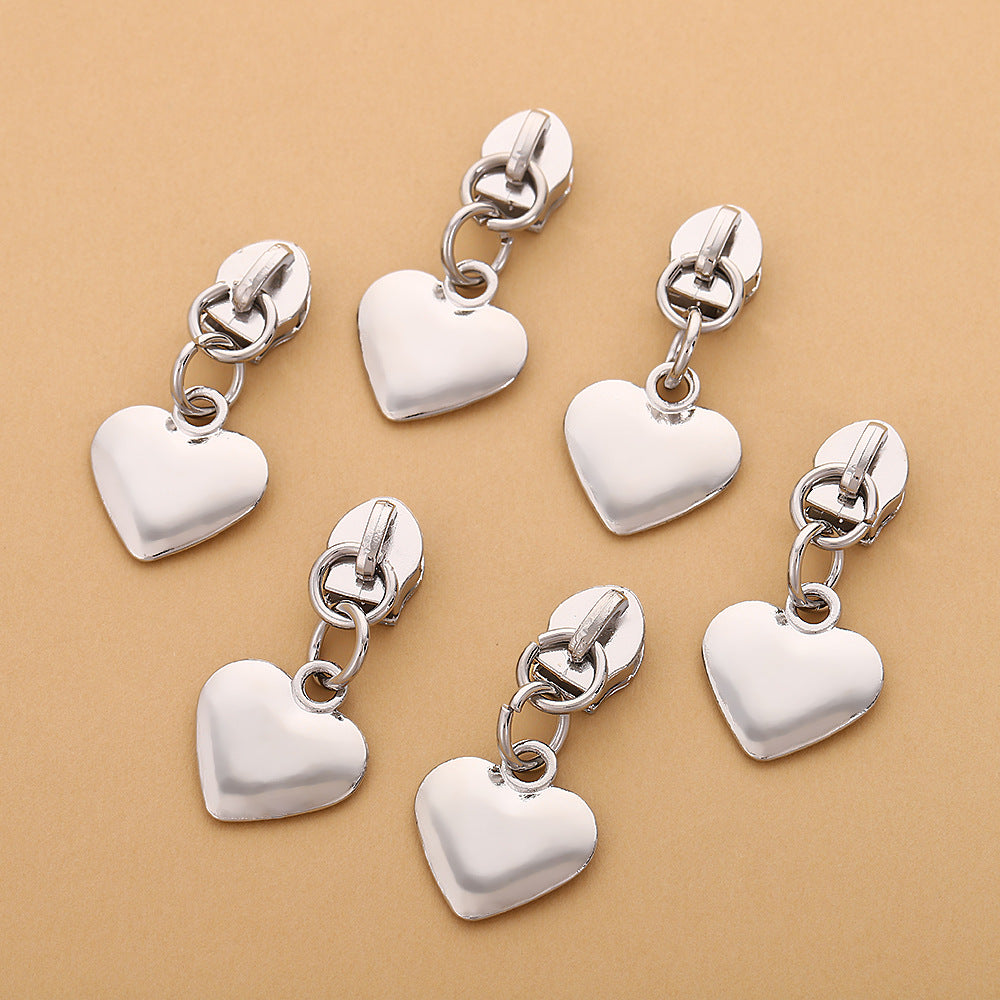 5# Heart Zipper Pull - 5#