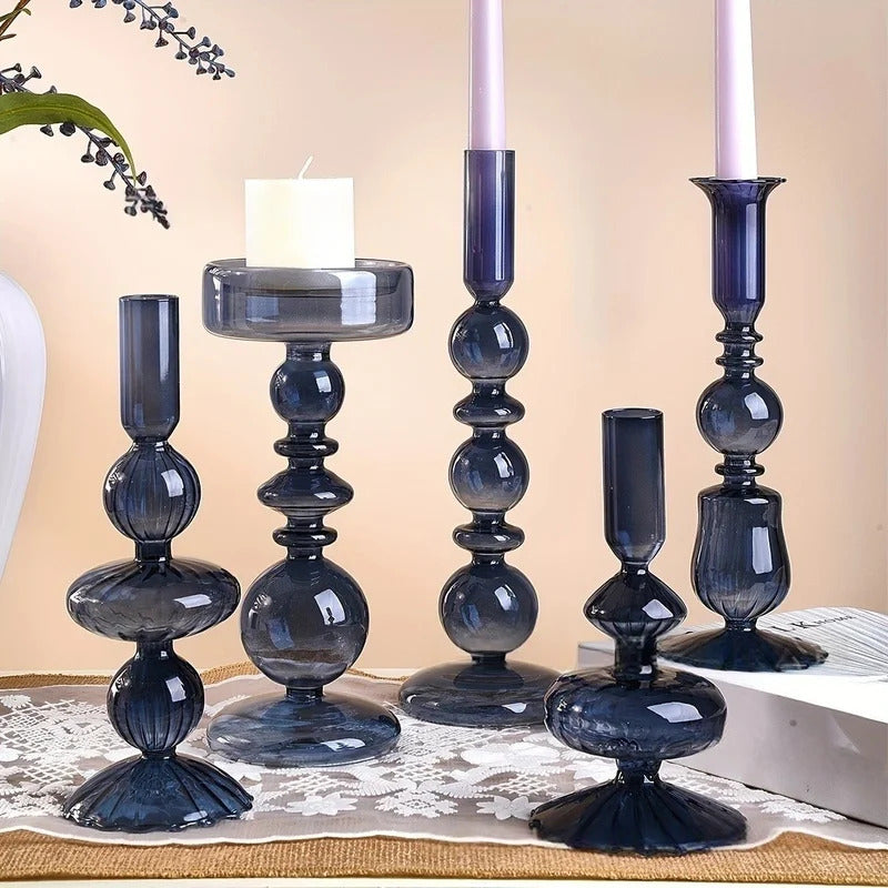 Glass Candlestick Holder For Wedding - Image 3