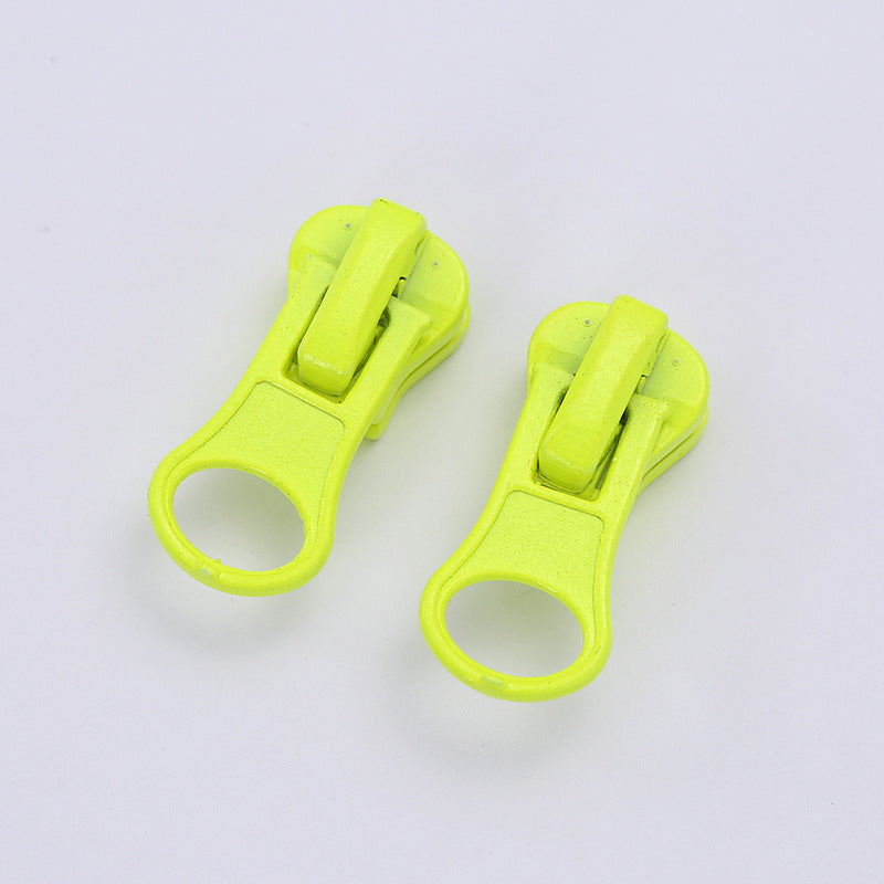 5# Neon Pull Tab Zipper Slider (Resin Zipper, Auto-Lock)