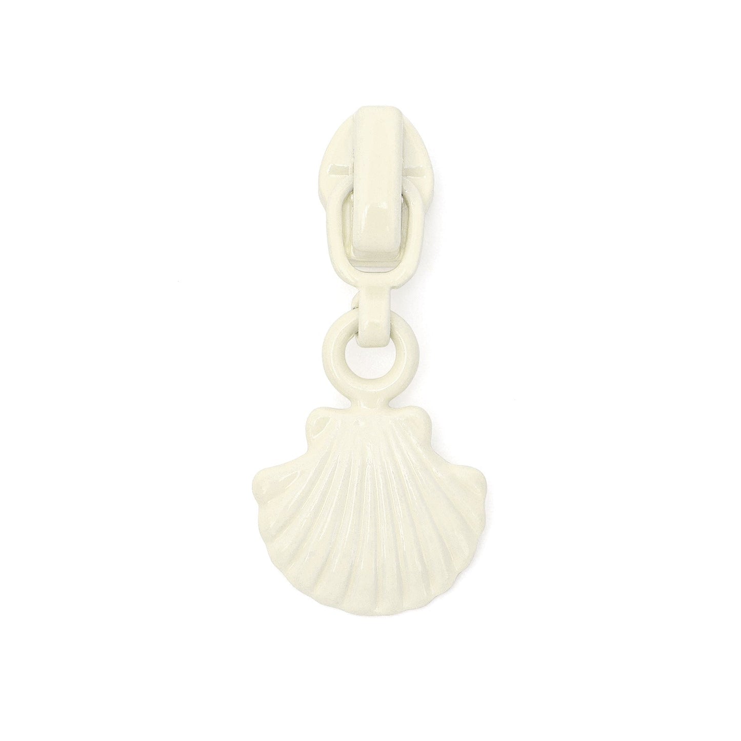 #3 Shell Shape Zipper Pull - Beige