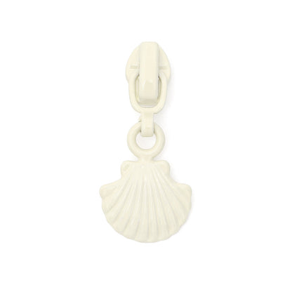 #3 Shell Shape Zipper Pull - Beige