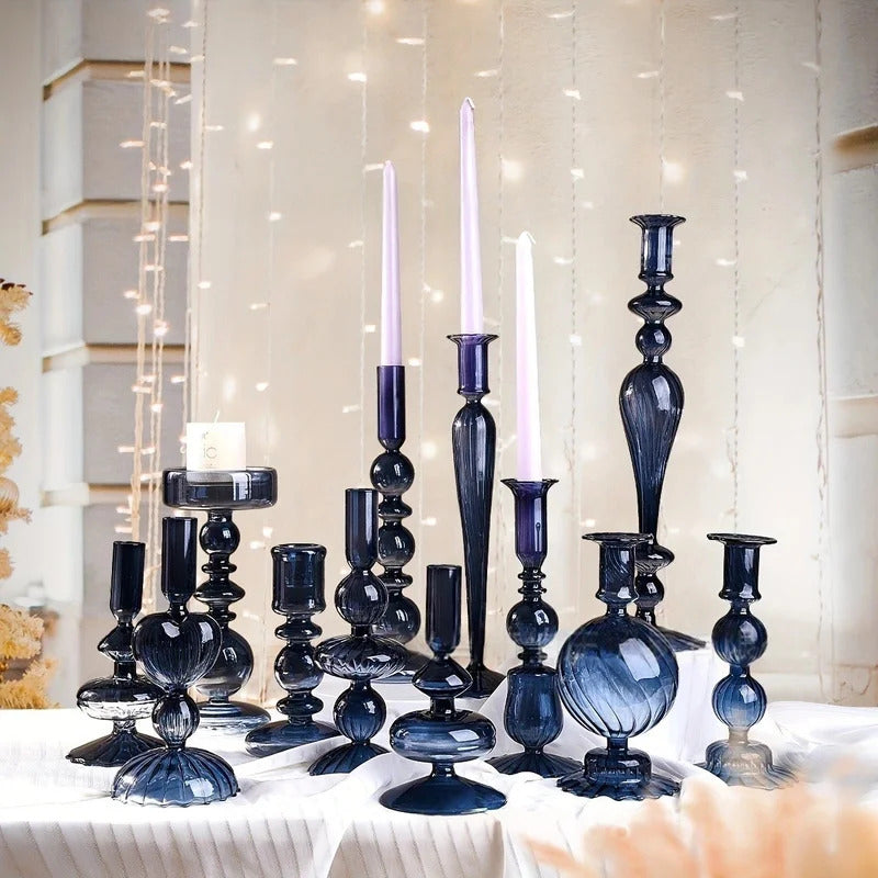 Glass Candlestick Holder For Wedding - Image 2