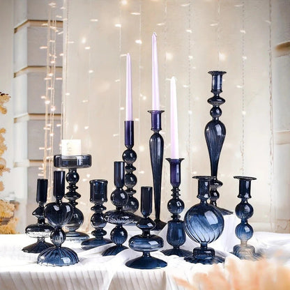 Glass Candlestick Holder For Wedding - Image 2