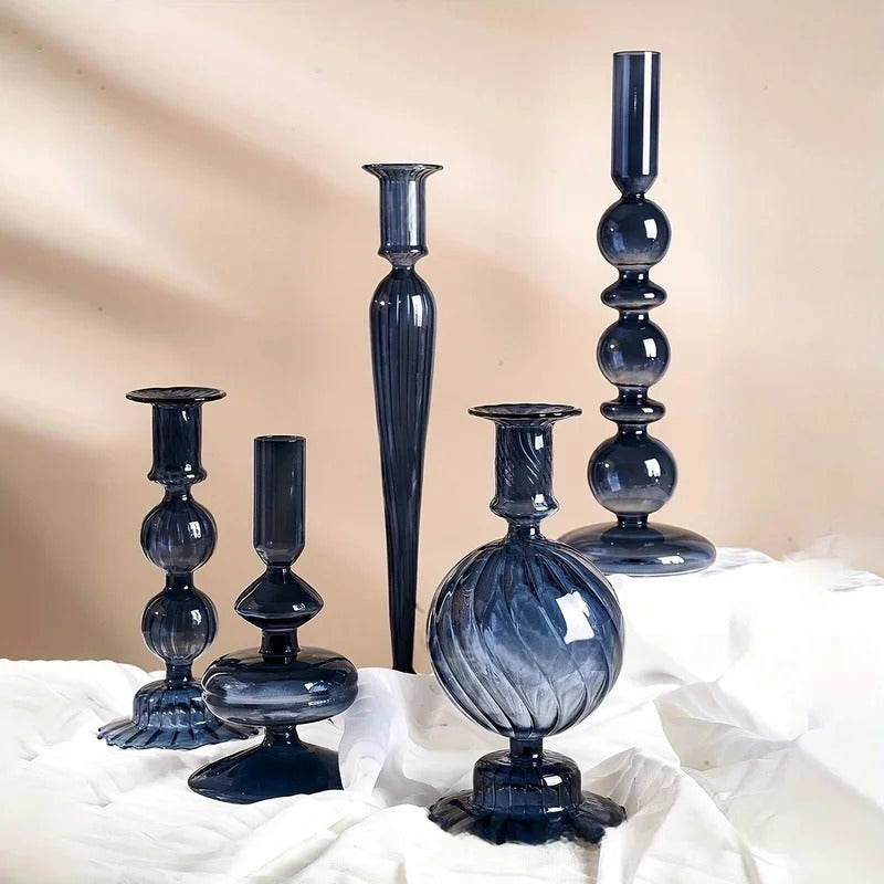 Glass Candlestick Holder For Wedding - Image 4