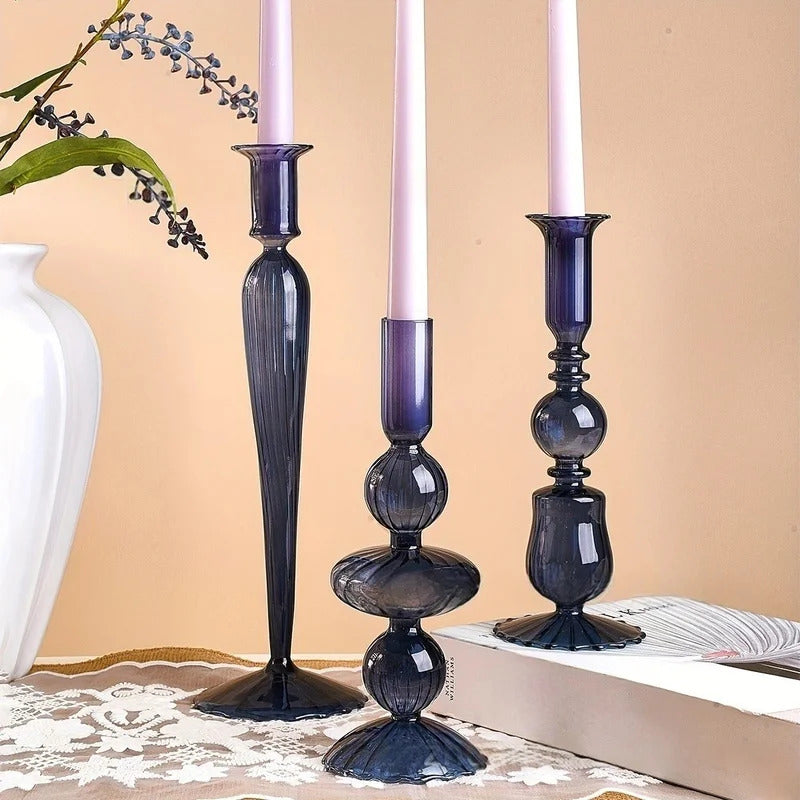 Glass Candlestick Holder For Wedding - Image 5