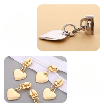 5# Heart Zipper Pull