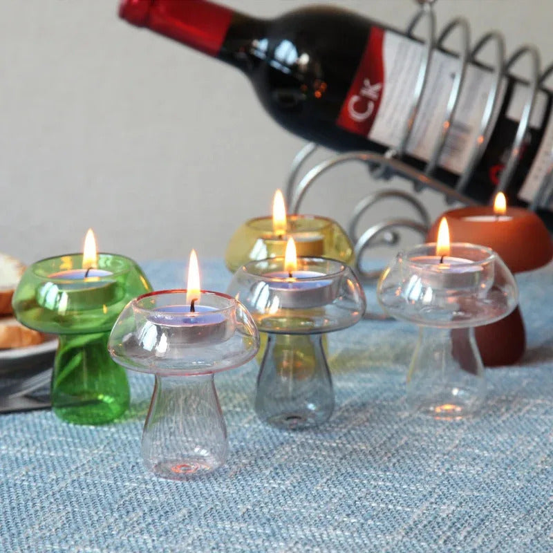 Nordic Handmade Glass Candle Holder Suitable for Wedding - Image 4