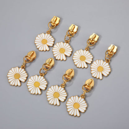 5# Daisy Enamel Zipper Pull - 5#