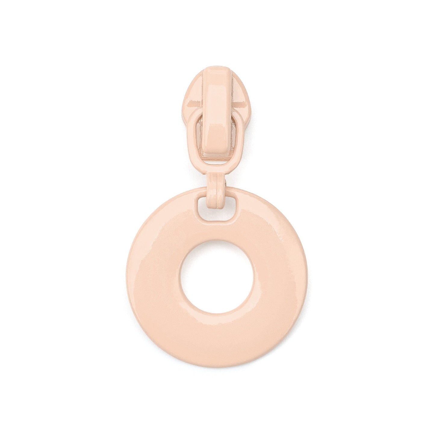 3# Round Ring Pull Zipper (Nylon Slider) - 165#purple