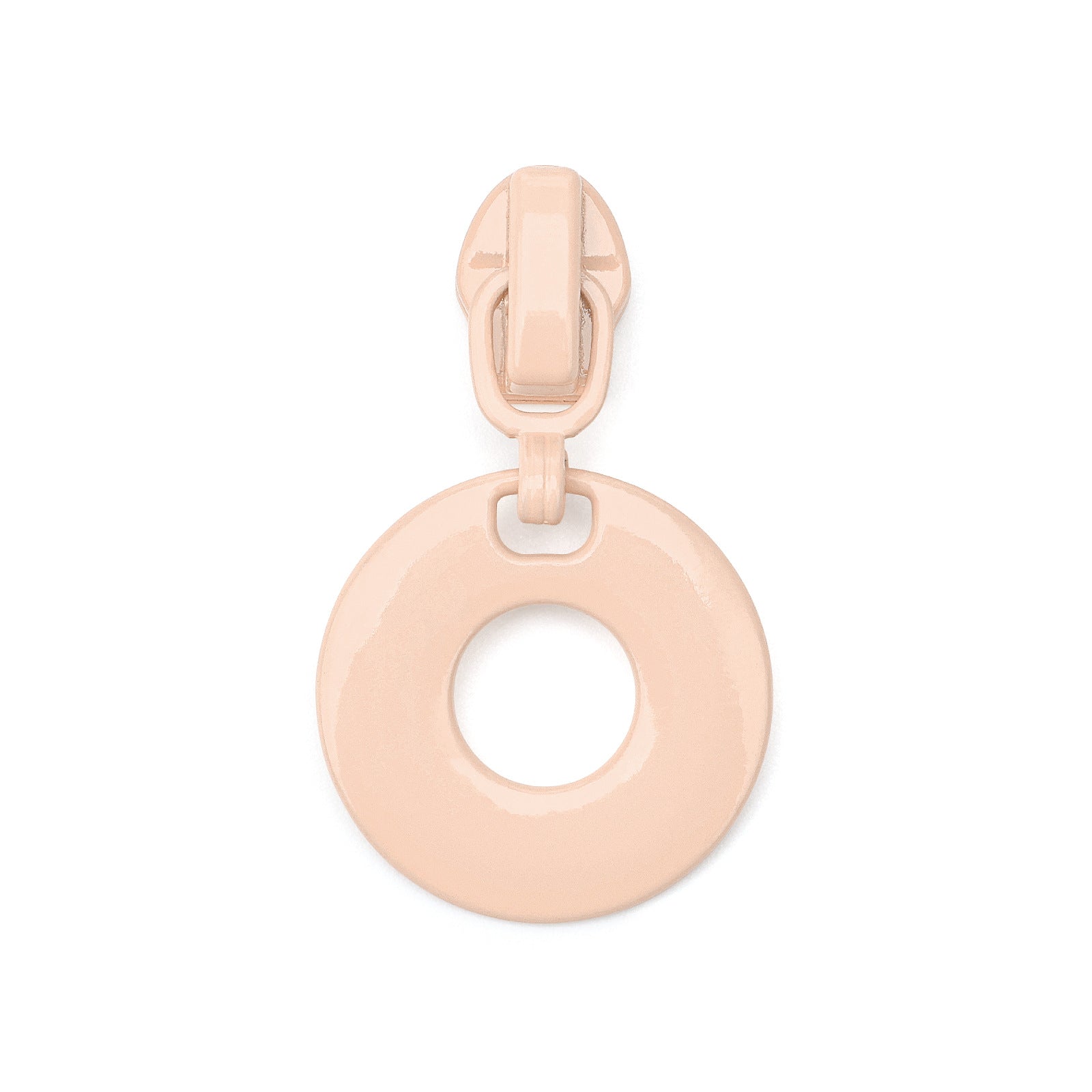 3# Round Ring Pull Zipper (Nylon Slider) - 165#purple