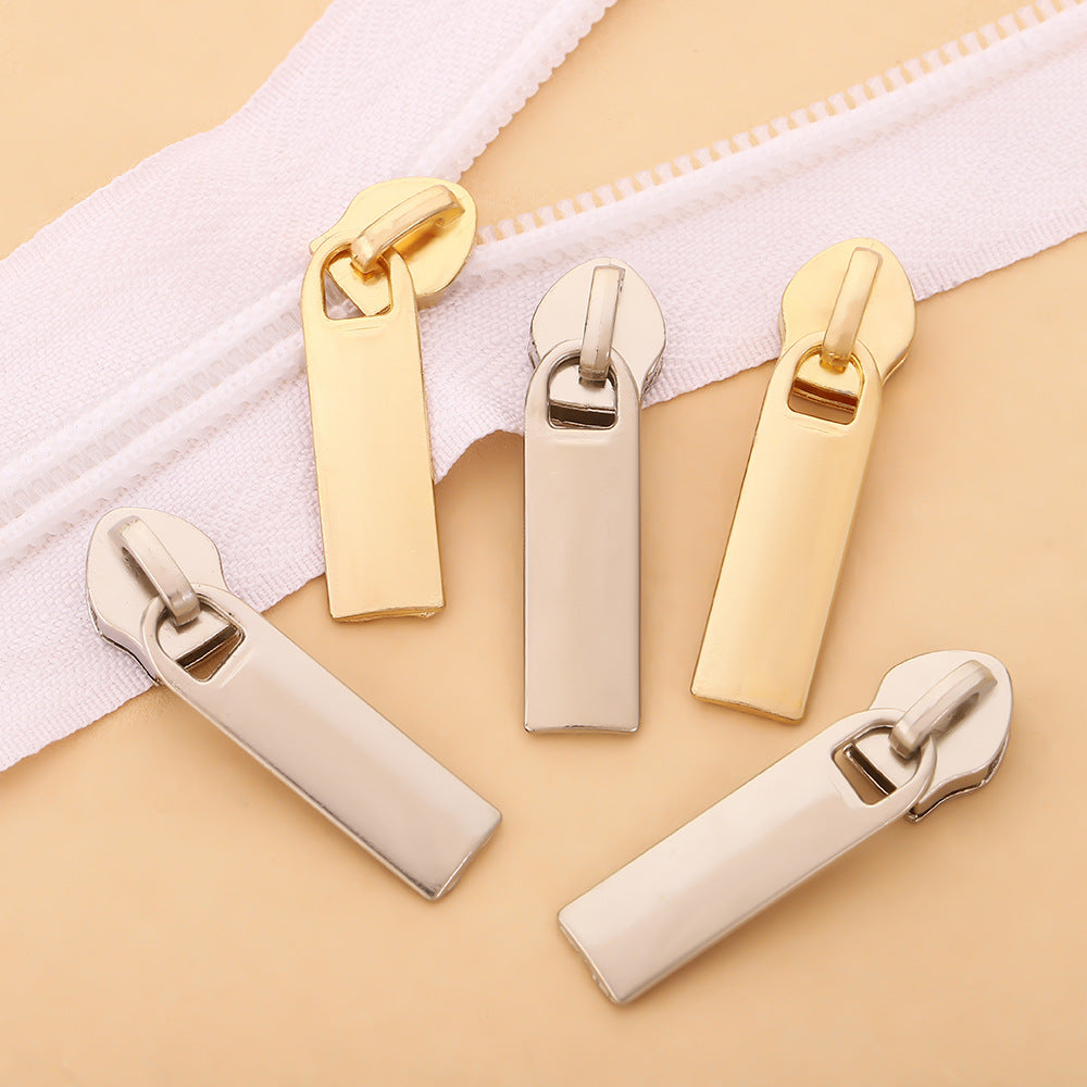 5# Matte Rectangular Zipper Pull - 5#