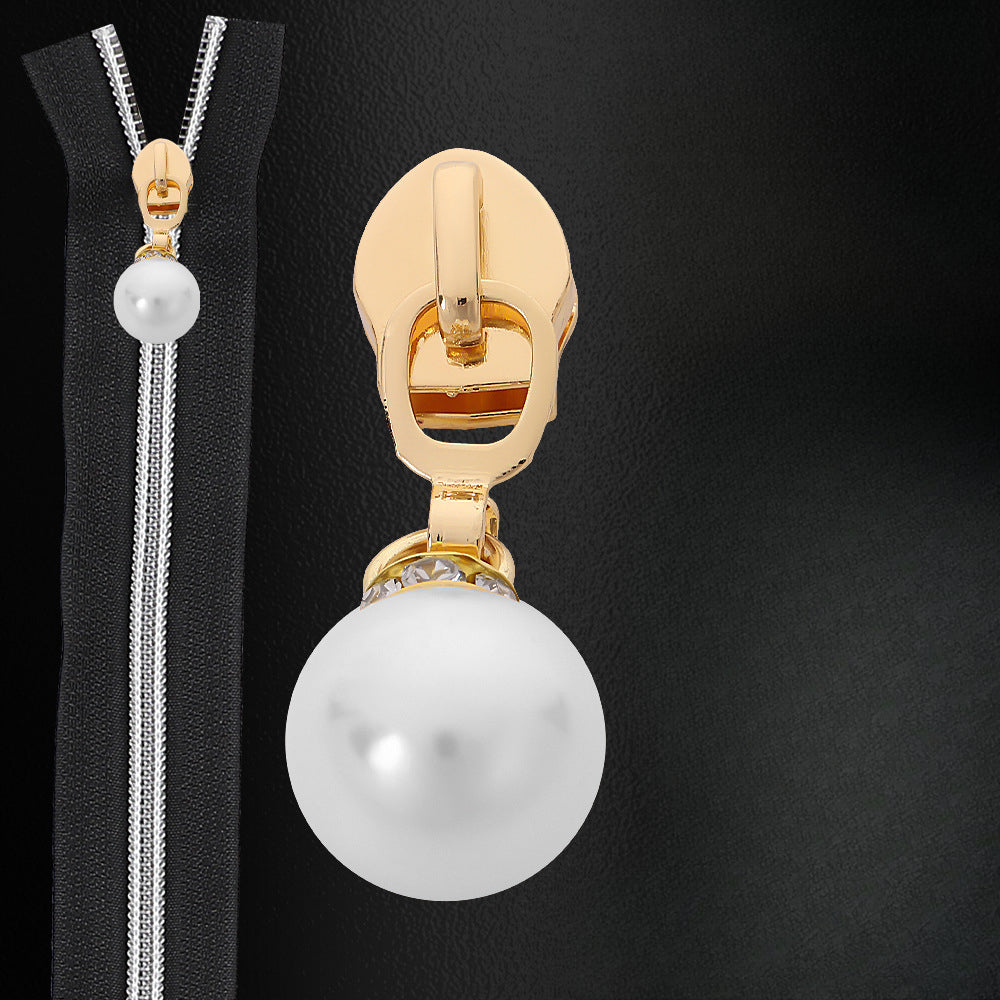 5# Pearl Zipper Pull