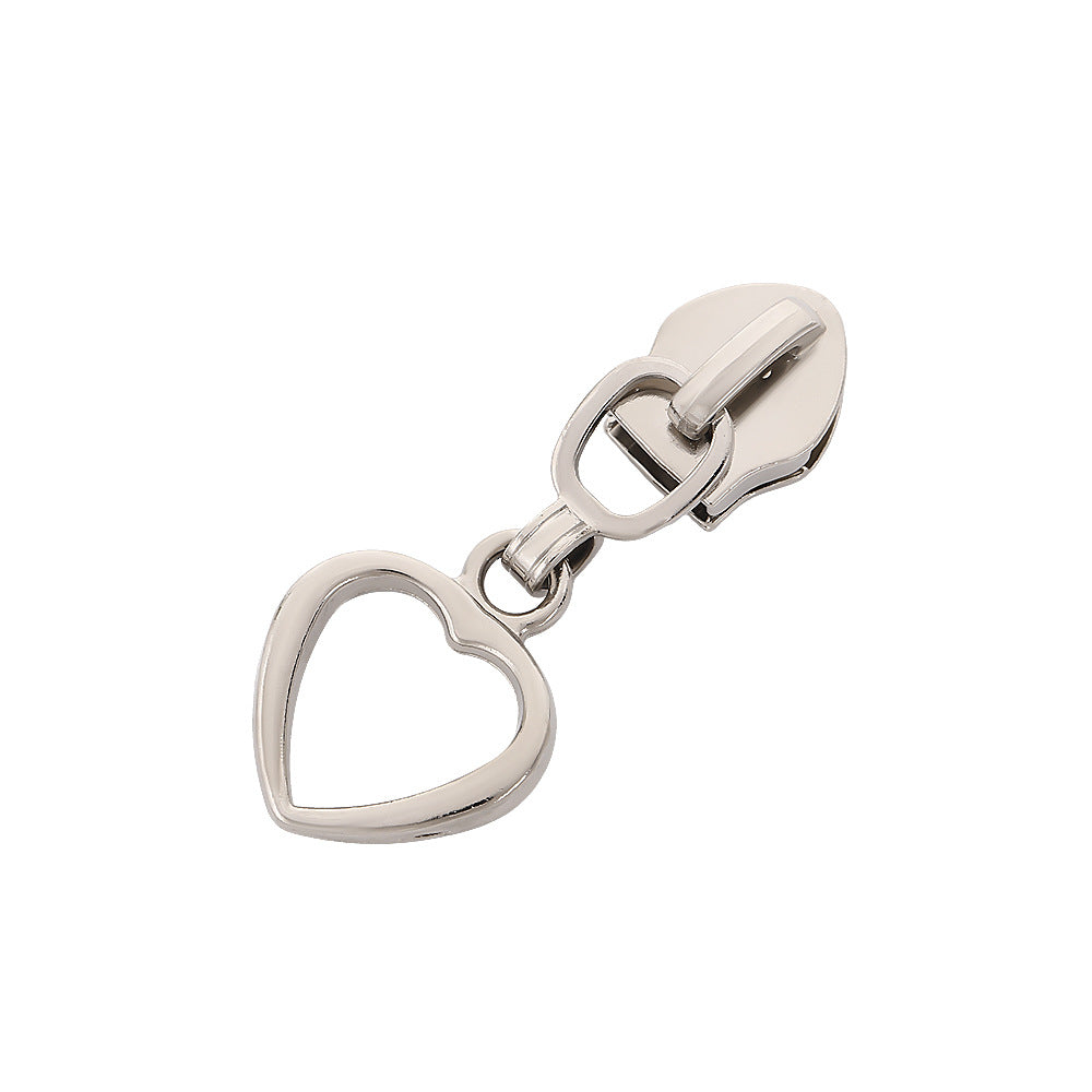 #5 Hollow Heart Zipper Pull