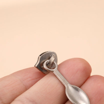 5# Spoon Pull Tab Zipper Slider