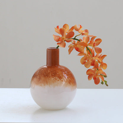 Two Tone Gradient Art Glass Vase Multiple Styles - Image 3