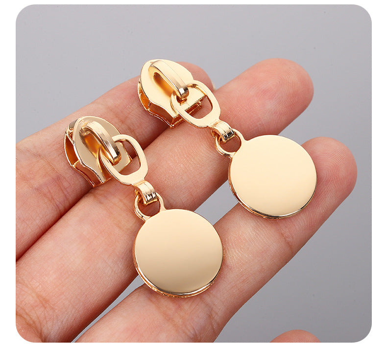 5# Round Disc Zipper Pull