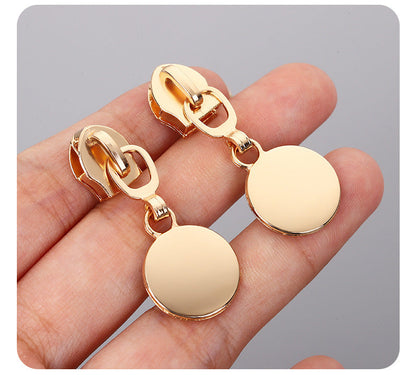 5# Round Disc Zipper Pull
