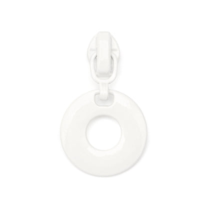 3# Round Ring Pull Zipper (Nylon Slider) - 150#Lotus Root Color