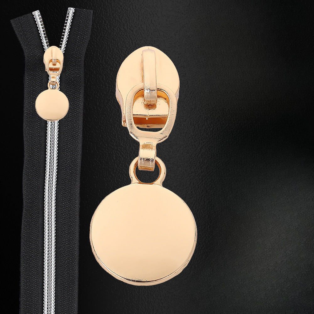 5# Round Disc Zipper Pull - 5#