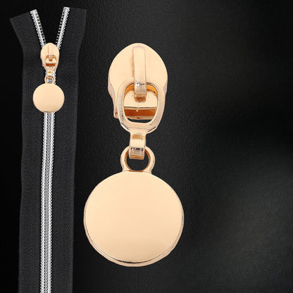 5# Round Disc Zipper Pull - 5#