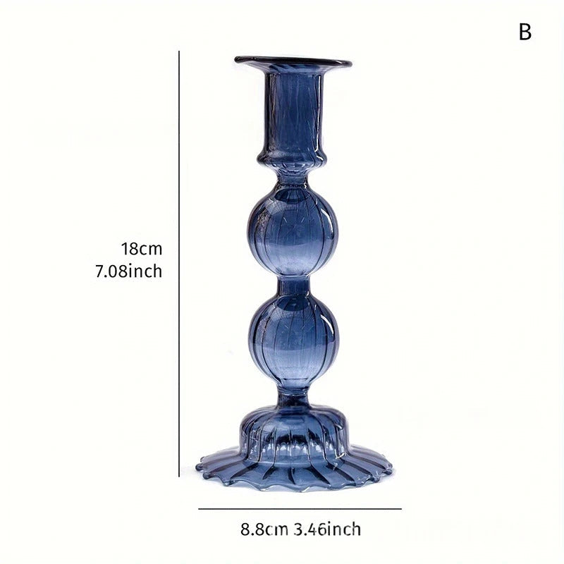 Glass Candlestick Holder For Wedding - Image 8