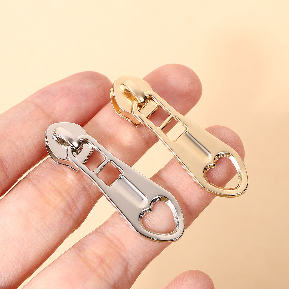 5# Hollow Heart Pull Tab Slider