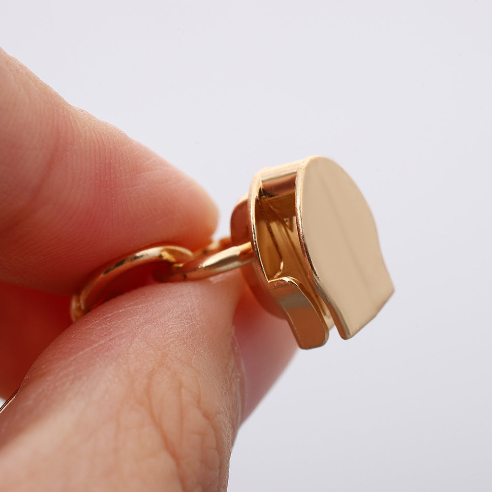 5# Embossed Disc Zipper Pull