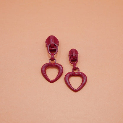 3# Hollow Heart Nylon Zipper Slider