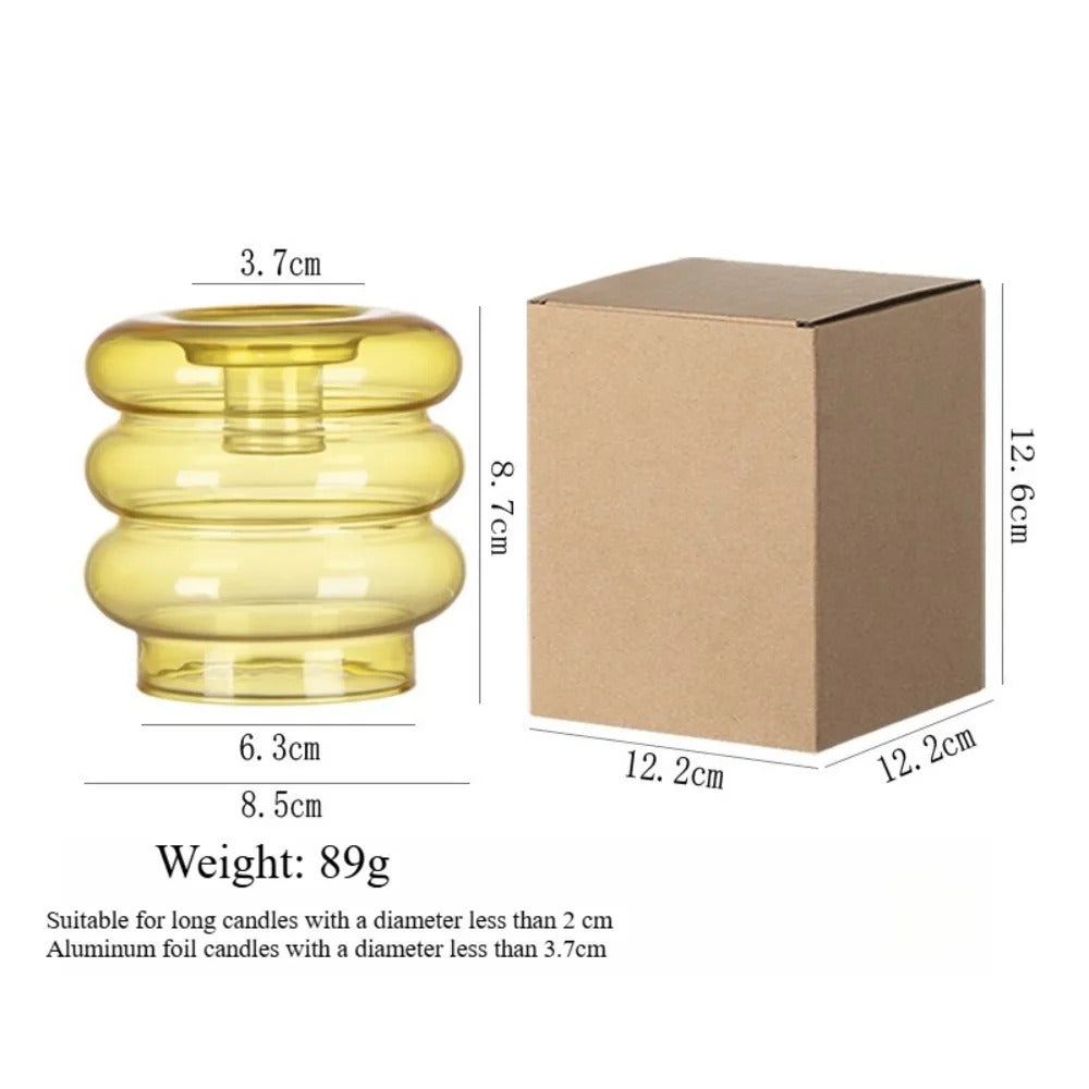 Modern Coloful Glass Candleholder Creative Party Centerpiece - Image 8