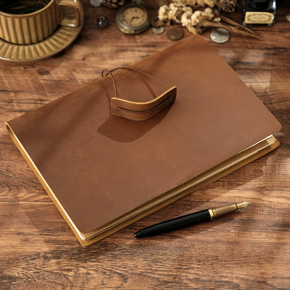 Crazy Horse Leather B5 Travelers Notebook Journal Cover